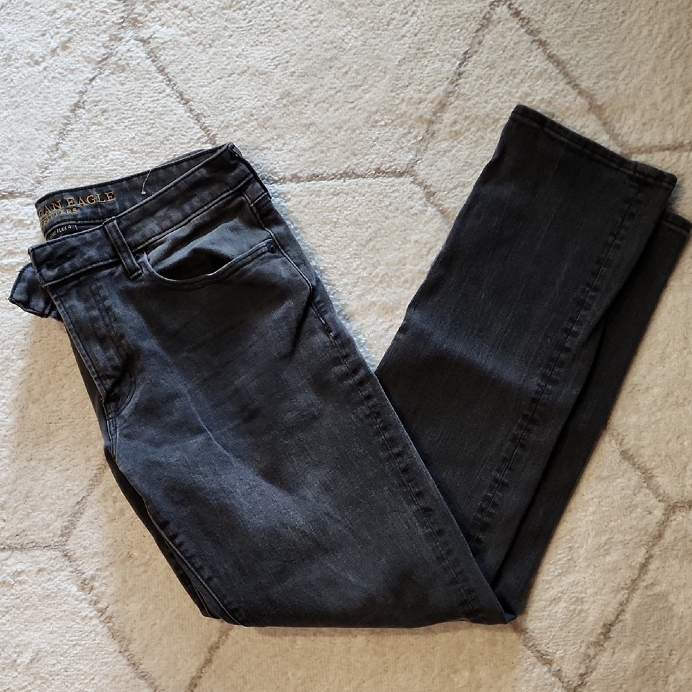 American Eagle Outfitters Men's Dark Gray Slim Jeans 32x32